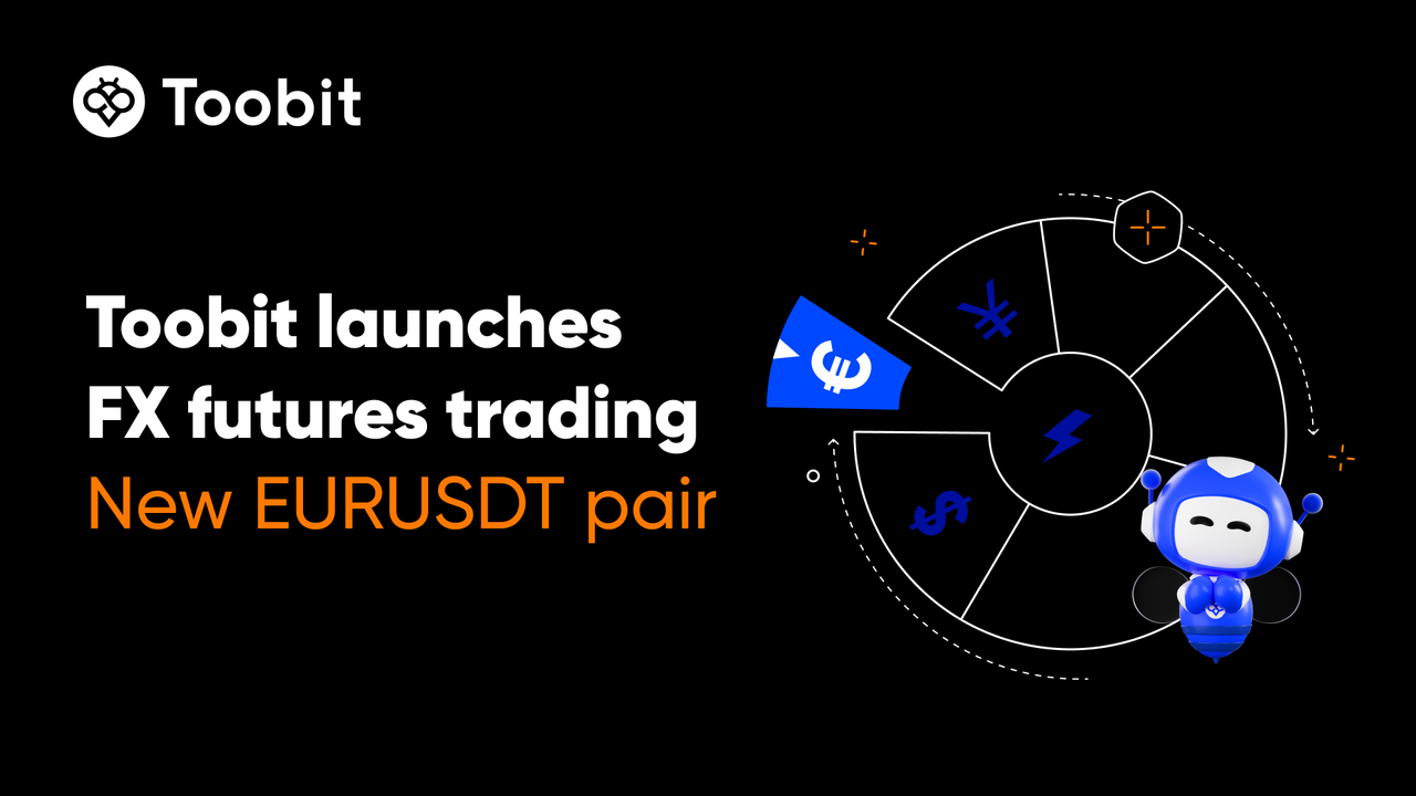 معاملات فیوچرز فارکس صرافی Toobit با جفت‌ ارز EURUSDT
