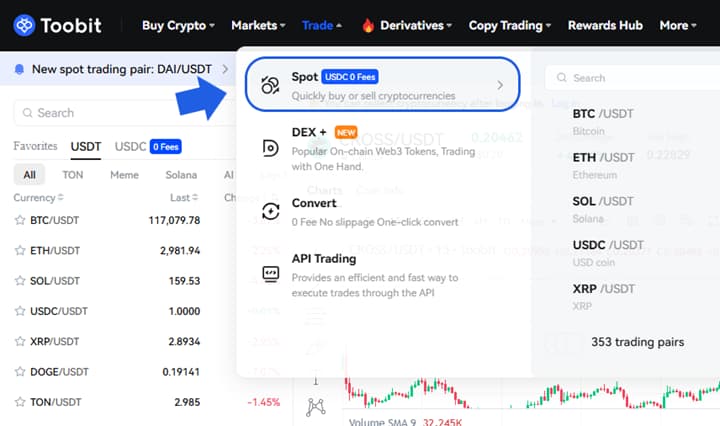 ورود به بازار معاملاتی ارزدیجیتال CROSS USDT