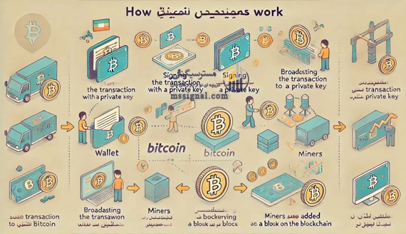 تراکنش های بیت کوین چگونه کار می کنند؟