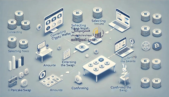 مراحل انجام سواپ در صرافی پنکیک سواپ 