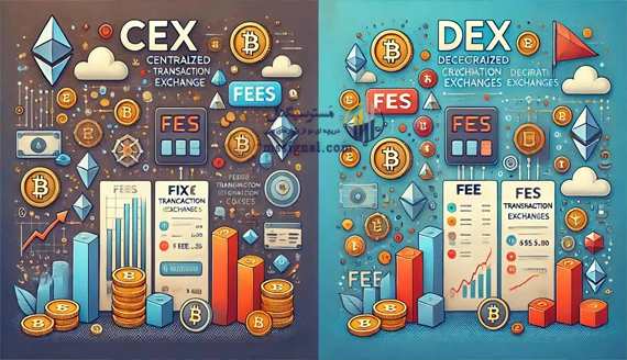 هزینه ها و کارمزدها در صرافی متمرکز و غیرمتمرکز